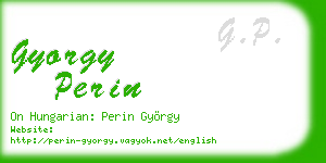 gyorgy perin business card